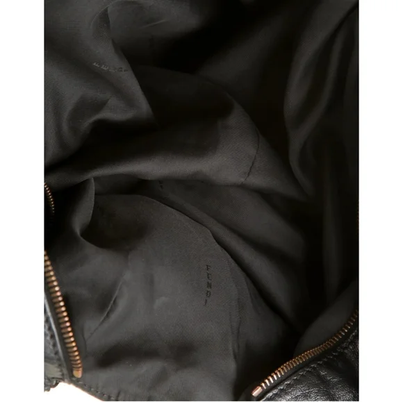 Fendi Vintage Black Leather Shoulder Bag - Picture 5 of 9